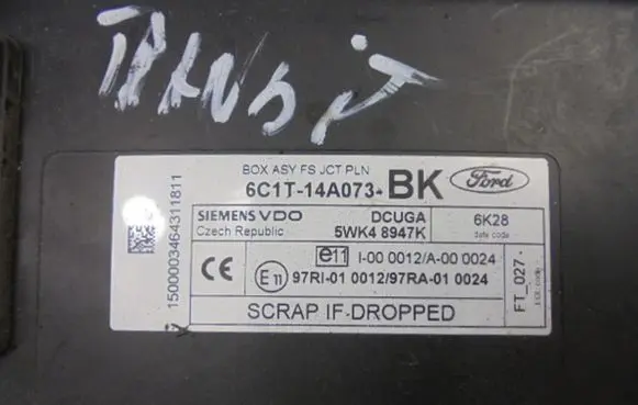 Ford Transit - Tourneo Connect Fuse box set 6C1T-14A073-BK