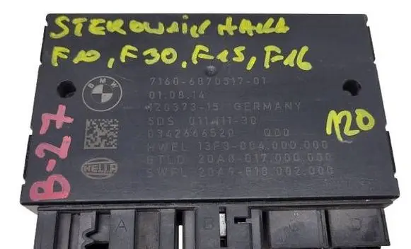 BMW 5 F10 F11 Tow bar trailer control unit/module 6870517