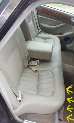Jaguar XJ X300 Rear seat side bottom trim 