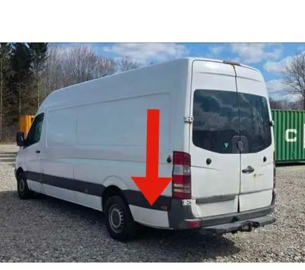 Mercedes-Benz Sprinter W906 Rear fender molding trim A9066901582 A9066901962