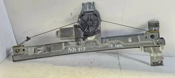Peugeot 207 CC Front door window regulator with motor 119855