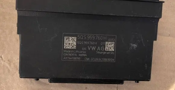 Seat control module