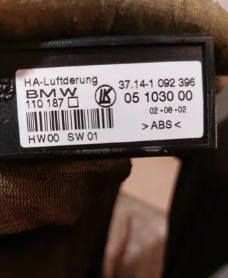 BMW X5 E53 Other control units/modules 37141092396 110187 05103000