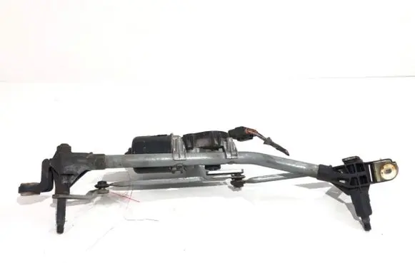 Front wiper linkage and motor