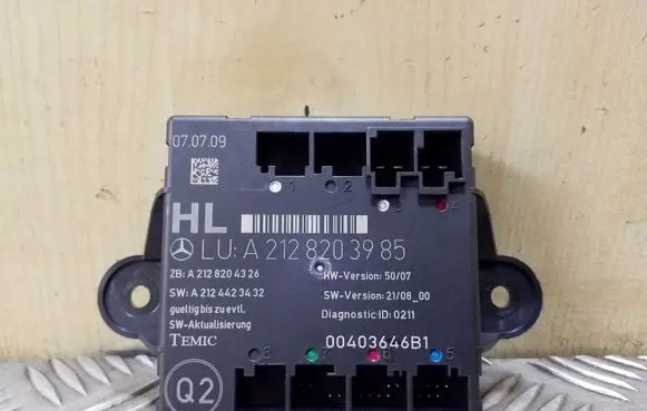 Mercedes-Benz E W212 Door control unit/module A2128203985