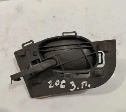 Peugeot 206 Rear door interior handle 9623698077