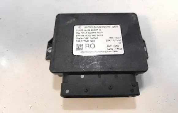 Mercedes-Benz S W222 Hand brake control module A2229002713 A2229021405 A2229011805