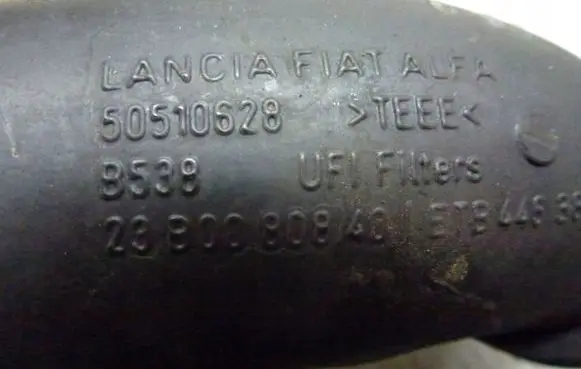 Alfa Romeo Mito Air intake hose/pipe 50510628