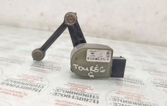 Volkswagen Touareg I Rear air suspension level height sensor 7L0616571B