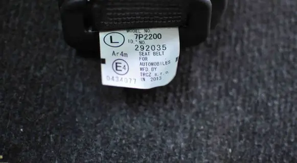 Toyota Aygo AB10 Rear seatbelt 7P2200