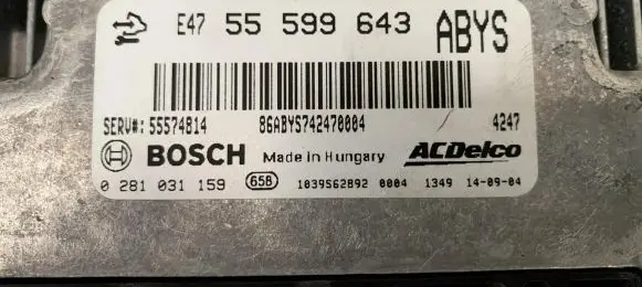 Opel Insignia A Engine control unit/module 55599643 55574814