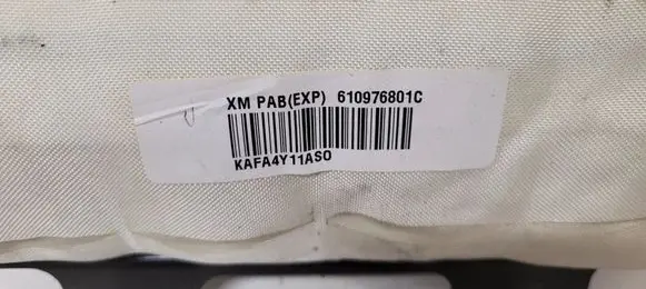 KIA Sorento Passenger airbag 610976801C KAFA4Y11AS0 4DLA571BDLV