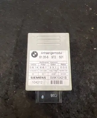 BMW 3 E90 E91 Tow bar trailer control unit/module 104212 5WK10421B