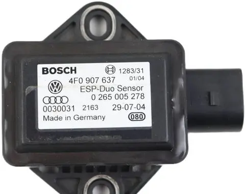 Audi A6 S6 C6 4F ESP acceleration yaw rate sensor 4F0907637 0265005278