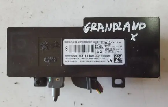 Opel Grandland X Bluetooth control unit module 9831611580
