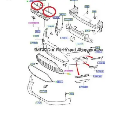 Ford S-MAX Bonnet wind deflector AM2116D610AA 1687433