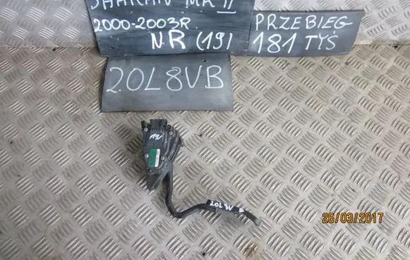Volkswagen Sharan Accelerator throttle pedal 7M4721603C
