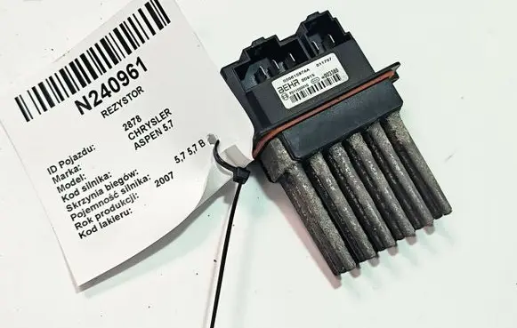 Chrysler Aspen Heater blower motor/fan resistor 05061587AA F011500010 011707