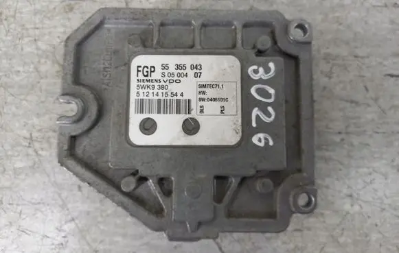 Opel Meriva A Engine control unit/module ECU 553550435WK9380