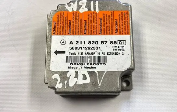 Mercedes-Benz E W211 Airbag control unit/module A2118205785 500311292331 D6V3L29C8T5