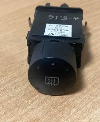 Windscreen/window heater switch