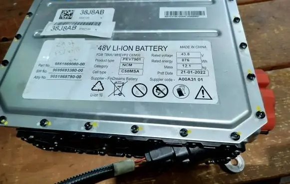 Citroen C5 Aircross Hybrid / electric car battery 38J8AB