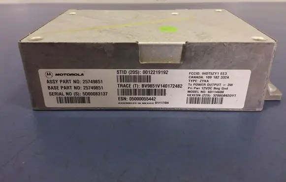 Cadillac CTS Other control units/modules 25749851