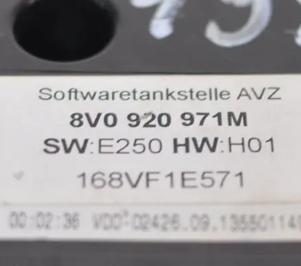 Audi A3 S3 8V Speedometer (instrument cluster) 8V0920971M