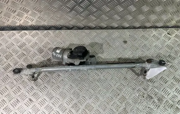 Front wiper linkage and motor