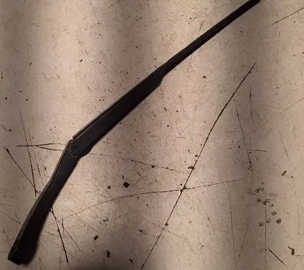 Front wiper blade arm