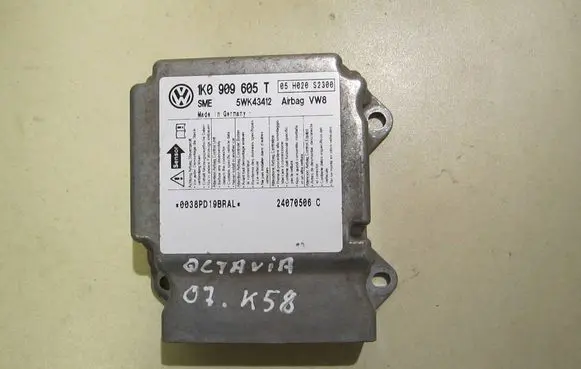 Skoda Octavia Mk2 (1Z) Airbag control unit/module 1K0909605T 5WK43412