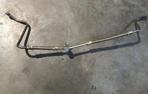 Jaguar XF X250 Turbo turbocharger oiling pipe/hose 9X2Q6K679CA