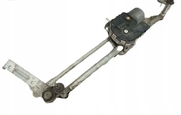 Front wiper linkage and motor
