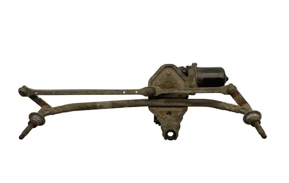 Front wiper linkage and motor