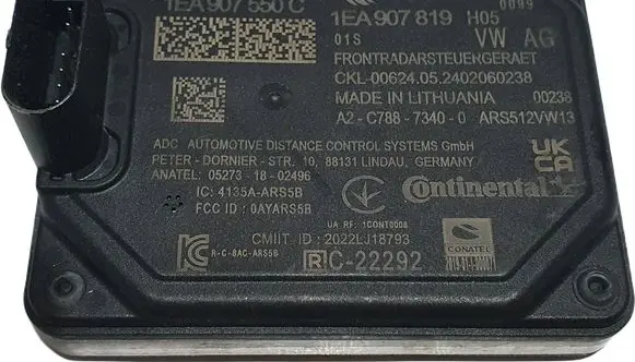 Volkswagen ID.4 Distronic sensor radar 1EA907550C 1EA907819