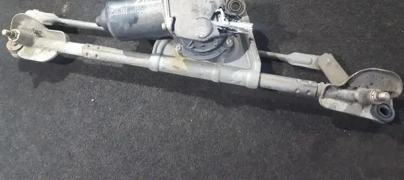 Front wiper linkage and motor