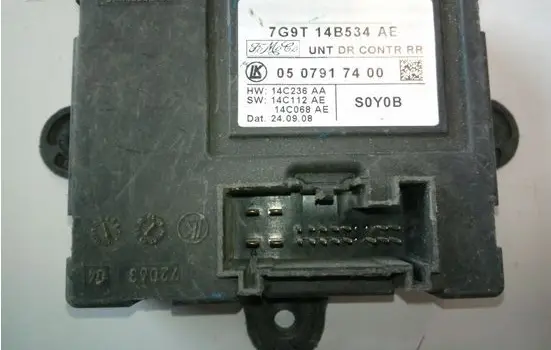 Ford S-MAX Door control unit/module 7G9T14B534AE 14C236AA 0507917400