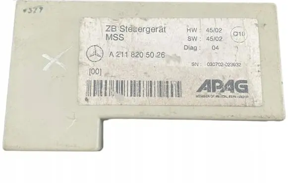 Mercedes-Benz E W211 Other control units/modules A2118205026