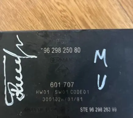 Peugeot 607 Other control units/modules 9629825080