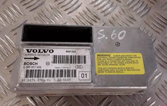 Volvo S60 Airbag control unit/module 0285001456