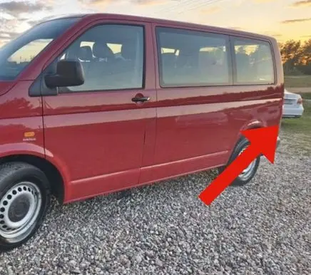 Volkswagen Transporter - Caravelle T5 Rear bumper corner part panel trim 7H0807321
