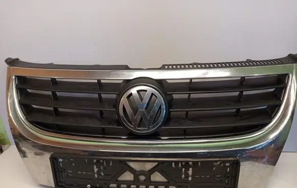 Volkswagen Touran I Front bumper upper radiator grill 1T0853651D