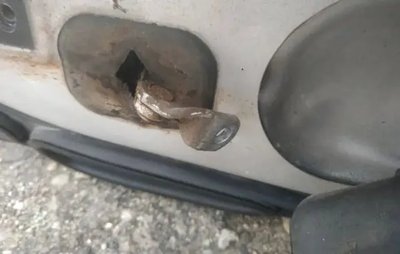 Renault Espace III Front door check strap stopper 