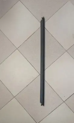 Front door glass trim molding