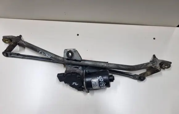 Front wiper linkage and motor
