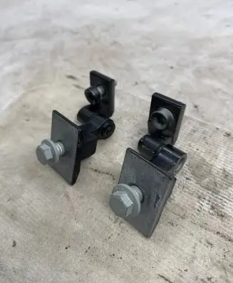 Front door hinge set