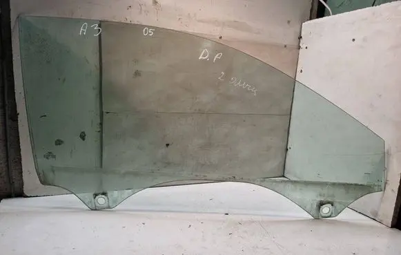 Audi A3 S3 8P Front door window/glass (coupe) DOT682M3240AS2 E000199 43R001582