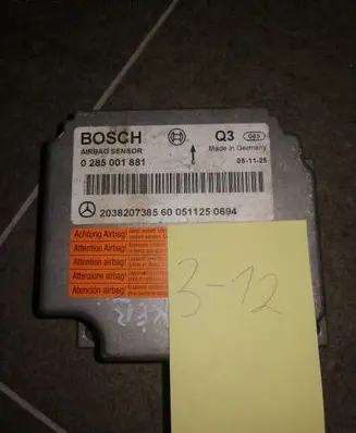 Mercedes-Benz A W168 Airbag control unit/module 0285001881 2038207385