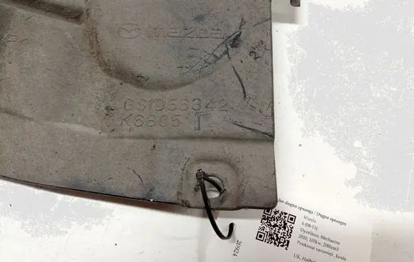 Mazda 6 Engine splash shield/under tray GS1D56342