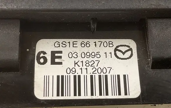Mazda 6 Headlight level height control switch GS1E66170B K1827 03099511